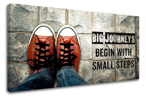 Motivačný obraz na stenu Big journeys begin