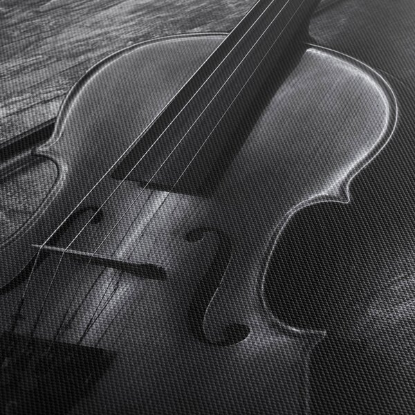 Obraz - Viola (s hodinami) (90x30 cm)