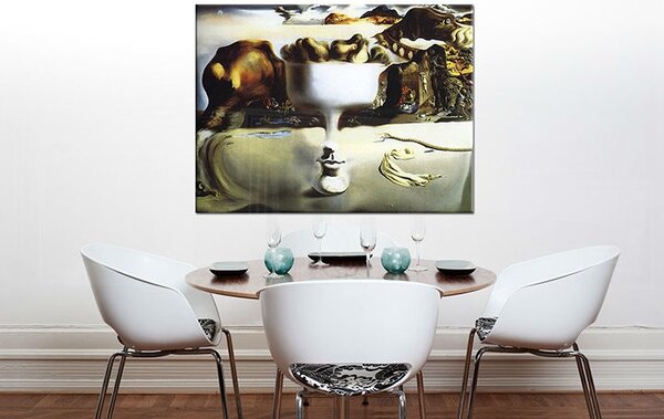Obraz na plátne APPARITION ON FACE AND FRUIT DISH ON A BEACH – Salvador Dalí RE