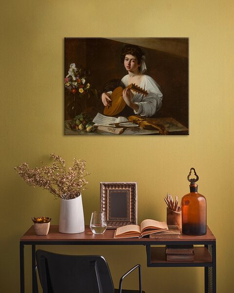 Obraz na plátne Michelangelo Caravaggio - Lutnista - 40x50 cm