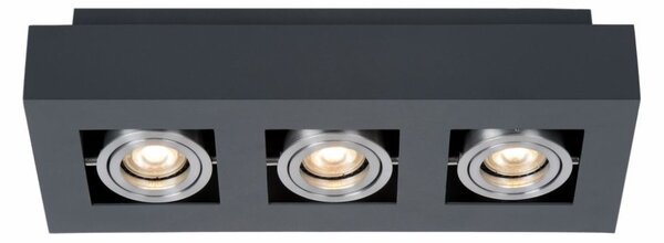 IT8002S3-BK/AL ITALUX Casemiro moderné povrchové bodové svietidlo 3X50W GU10 IP20