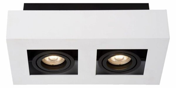 IT8001S2-WH/BK ITALUX Casemiro moderné povrchové bodové svietidlo 2X50W GU10 IP20