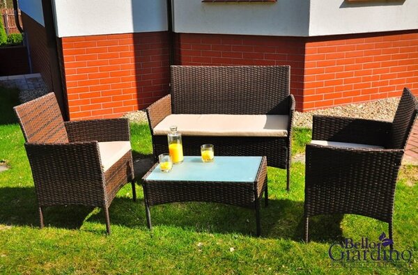 Bello Giardino sedenie na záhradu Comodo hnedá