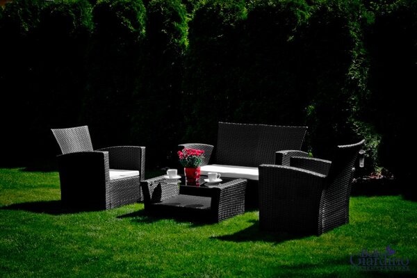 Bello Giardino záhradný set Unico čierny