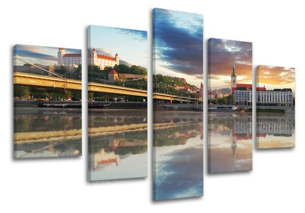 Obraz na stenu 5 dielny SLOVENSKO SK021E50