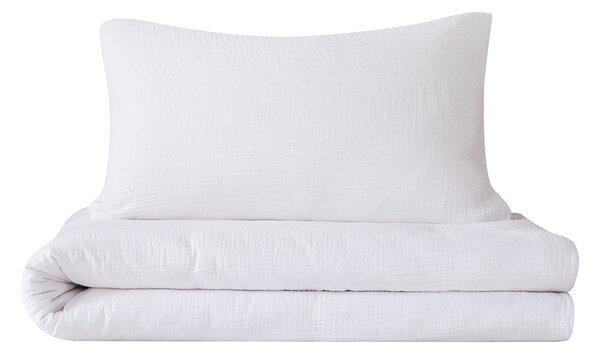 XPOSE® Mušelínové obliečky do postieľky SENA Premium - biele