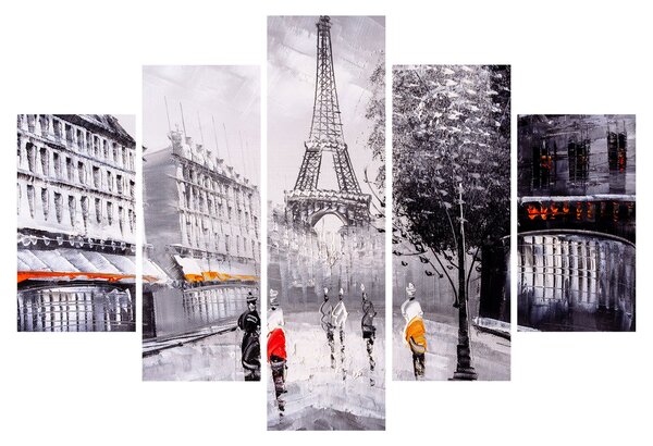 Obraz - Olejomaľba, Paríž (150x105 cm)