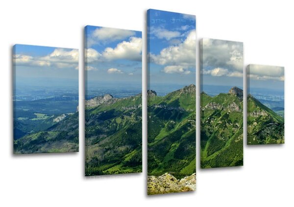 Obraz na stenu 5 dielny SLOVENSKO / TATRY SK033E50