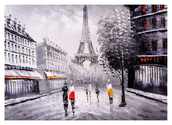 Obraz - Olejomaľba, Paríž (70x50 cm)