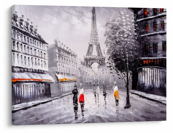 Obraz - Olejomaľba, Paríž (70x50 cm)