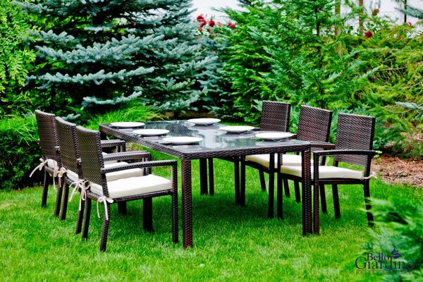Bello Giardino jedálenský záhradný set Ombroso