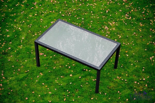 Bello Giardino ratanový jedálenský set Avvicente hnedý