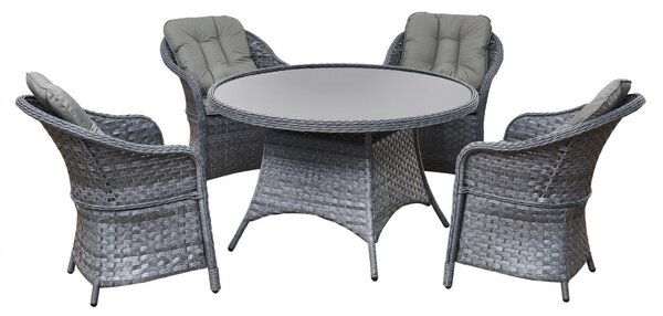 Bello Giardino jedálenský set na terasu Moderno tmavosivý