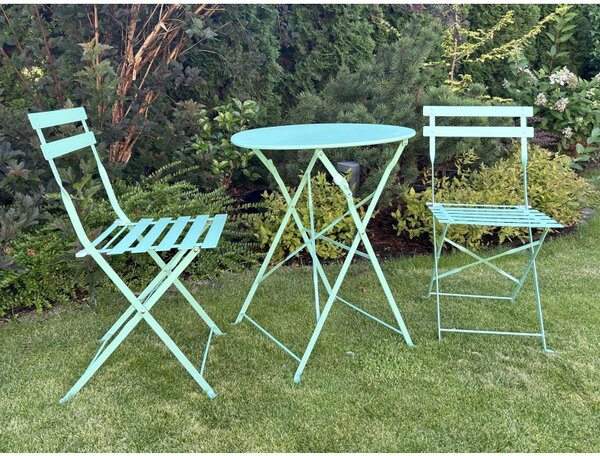 Bello Giardino skladací set na balkón Semplici Mint