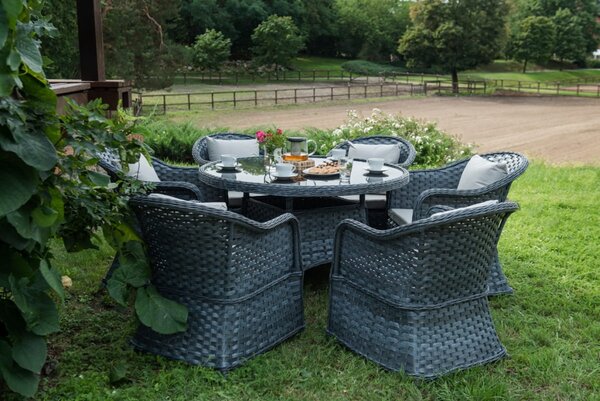 Bello Giardino záhradný set Moderno Grande tmavosivé