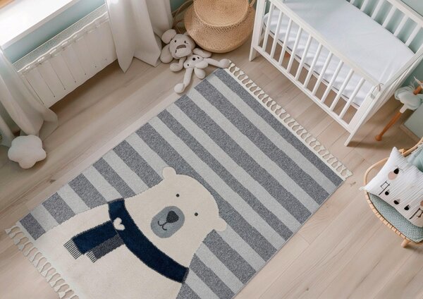 DETSKÝ KOBEREC, 120/170 cm sivá Kayoom - Online Only bytové doplnky, Online Only