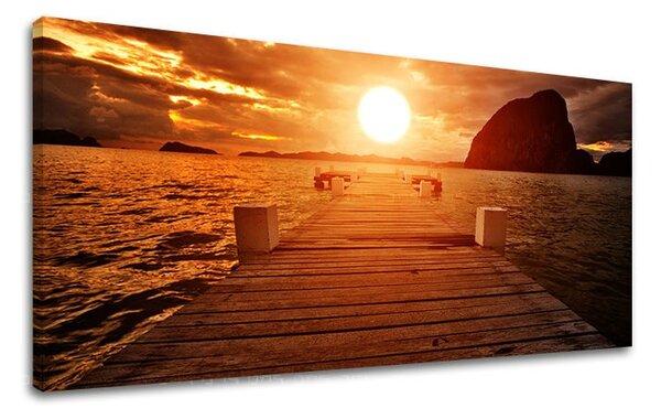 Obraz na stenu PANORÁMA ZÁPAD SLNKA - 30x60 cm