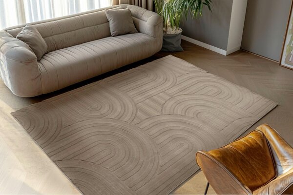 PLOCHO TKANÝ KOBEREC, 160/230 cm taupe Kayoom - Online Only bytové doplnky, Online Only