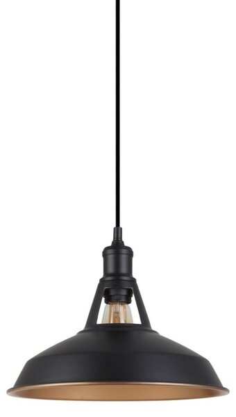 MDM-2315/1 M BK+GD ITALUX Freya industriálne závesné svietidlo 1X40W E27 IP20