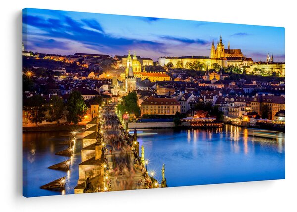 Obraz - Karlov most, Praha, Česká Republika (90x60 cm)
