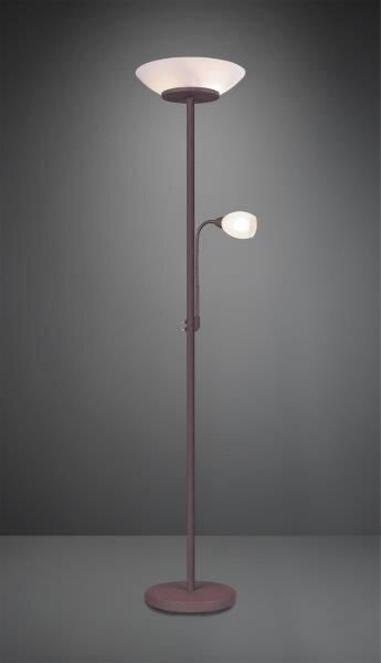 TRIO reality R40063124 GERRY stojacia lampa 2x E27 1x E14 hrdzavá
