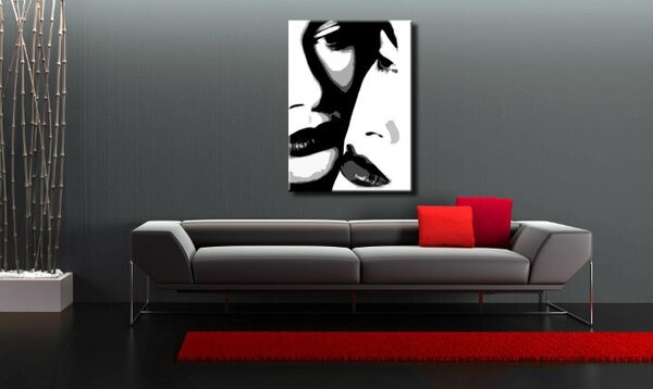 Ručne maľovaný POP Art obraz Two women 00 2w
