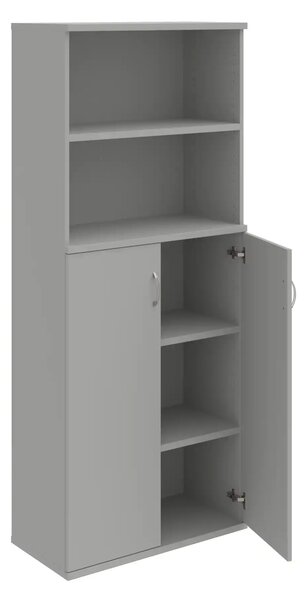 Office Pro skriňa S 5 80 04 biela 800x400x1920 mm