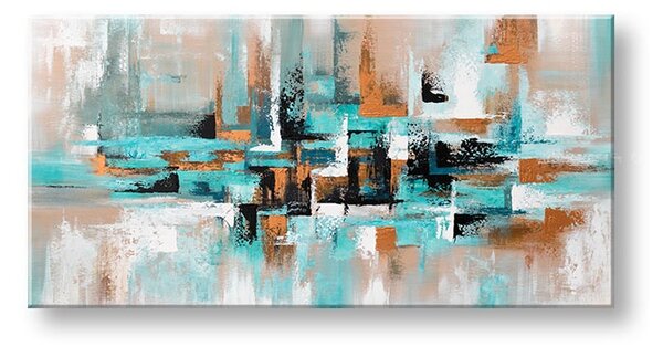 Maľovaný obraz na stenu ABSTRAKT - 120×60 cm / Klasický 2 cm