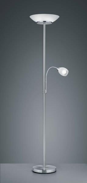 TRIO reality R40063107 GERRY Stojacia lampa 2x E27 1x E14 matný nikel