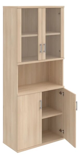 Office Pro skriňa S 5 80 07 sivá 800x400x1920 mm