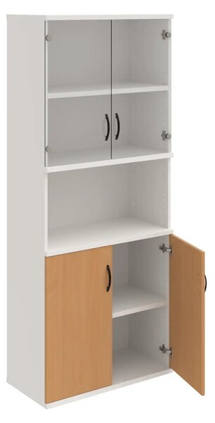 Office Pro skriňa S 5 80 10 dub 800x400x1920 mm