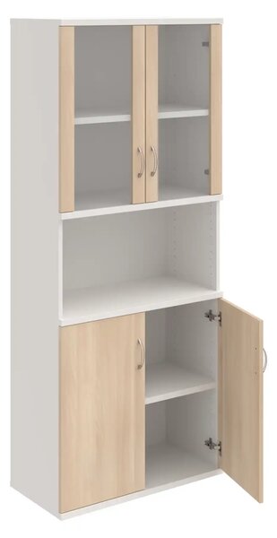 Office Pro skriňa S 5 80 07 sivá 800x400x1920 mm
