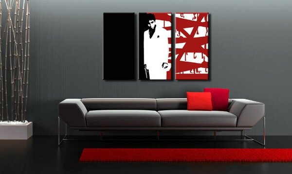 Ručne maľovaný POP Art obraz AL PACINO 3 dielny al33