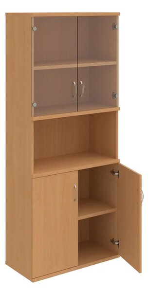 Office Pro skriňa S 5 80 10 dub 800x400x1920 mm