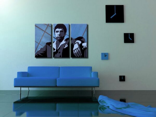 Ručne maľovaný POP Art obraz AL PACINO 3 dielny al19