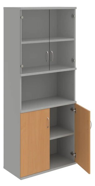 Office Pro skriňa S 5 80 10 dub 800x400x1920 mm
