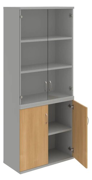 Office Pro skriňa S 5 80 12 buk 800x400x1920 mm