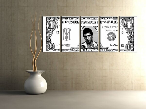 Ručne maľovaný POP Art obraz AL PACINO 5 dielny al3