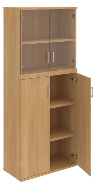 Office Pro skriňa S 5 80 11 buk 800x400x1920 mm