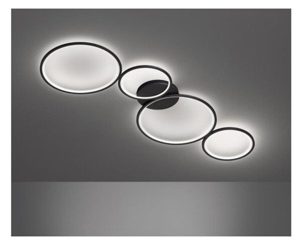 TRIO 622610432 Rondo Stropné svietidlo 970mm LED 1X37W/3300lm 3000K Matná čierna, Switchdimmer