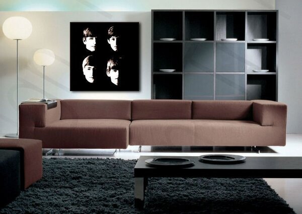 Ručne maľovaný POP Art obraz BEATLES beat9