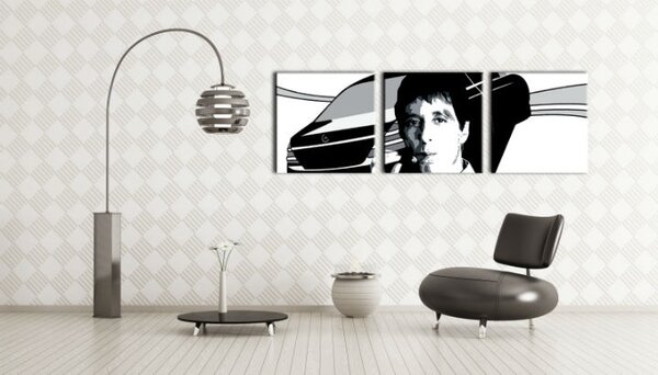 Ručne maľovaný POP Art obraz AL PACINO - 120x40 cm