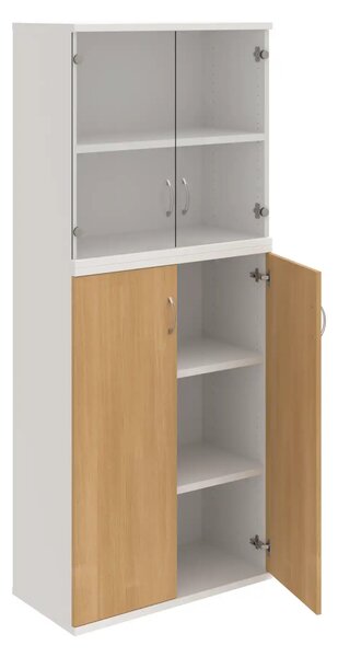 Office Pro skriňa S 5 80 11 buk 800x400x1920 mm