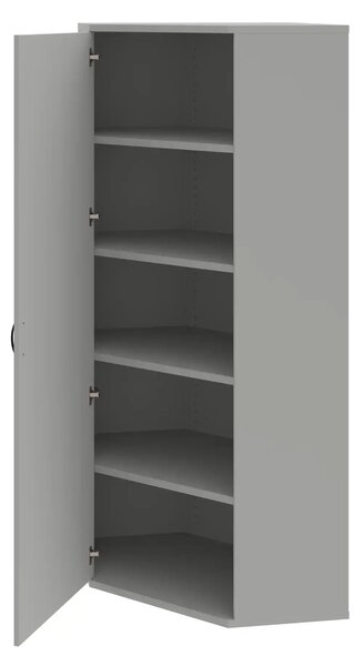 Office Pro rohová skriňa SRV 5 01 L 800x400x1920 mm biela