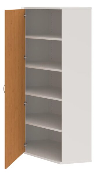 Office Pro rohová skriňa SRV 5 01 L 800x400x1920 mm biela