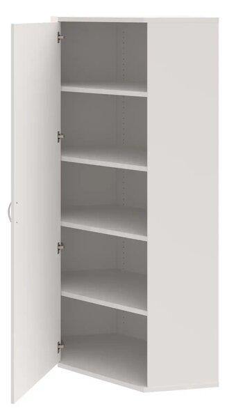 Office Pro rohová skriňa SRV 5 01 L 800x400x1920 mm biela