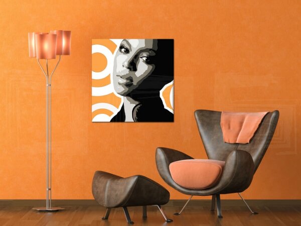 Ručne maľovaný POP Art obraz BEYONCÉ bey6