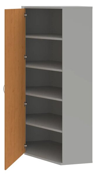 Office Pro rohová skriňa SRV 5 01 L 800x400x1920 mm biela