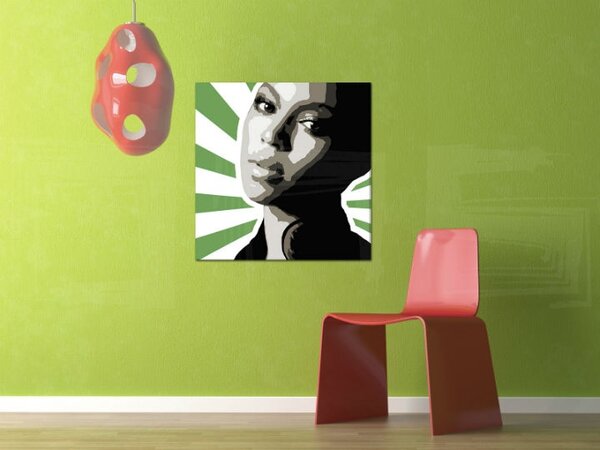 Ručne maľovaný POP Art obraz BEYONCÉ bey4