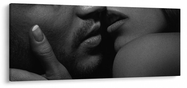 Obraz - Bozk, čiernobiela fotografia (120x50 cm)